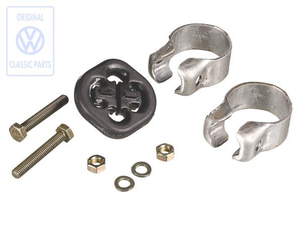 Exhaust securing parts