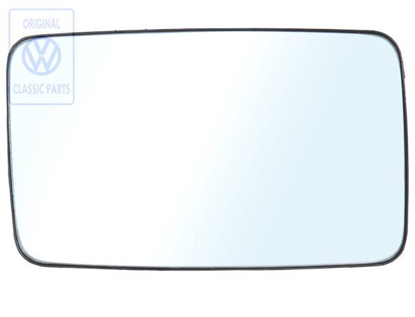 Flat mirror glass for a Polo 86C