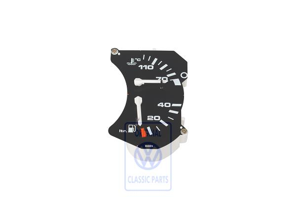 Fuel gauge and coolant temperature display for VW Polo Mk2
