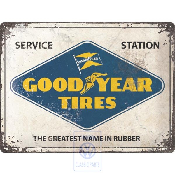 Goodyear Tires Blech Untersetzer 9 x 9cm Metall Tin Sign USE51 