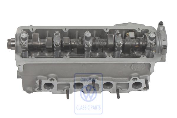 cylinder head with valves and camshaft