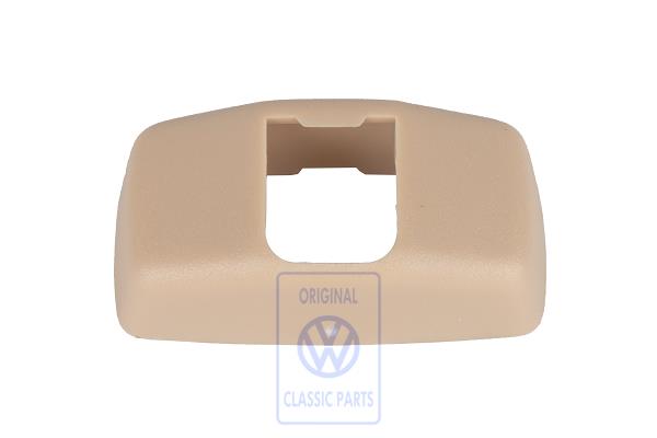 Sun visor retainer cover cap