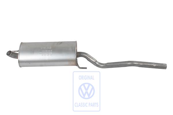 Exhaust silencer for VW Caddy Mk2
