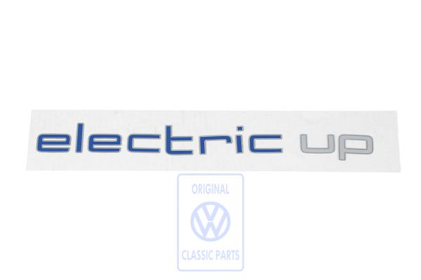 Film lettering for VW E-UP!