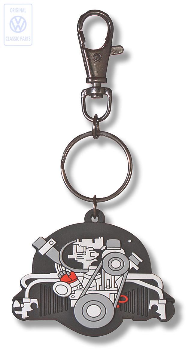 Beetle engine key ring