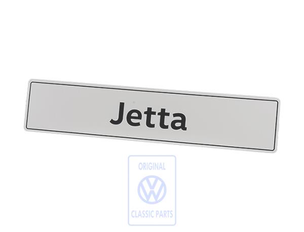 License plate Jetta