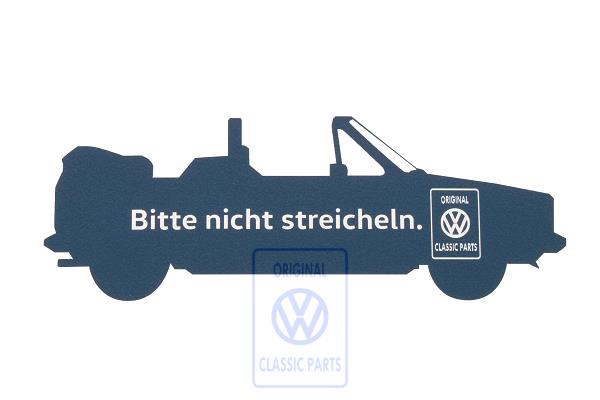 vehicle sticker Golf 1 Cabrio (to be applied from the outsid