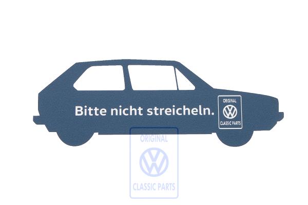 vehicle sticker Golf 1 (behind the glass)