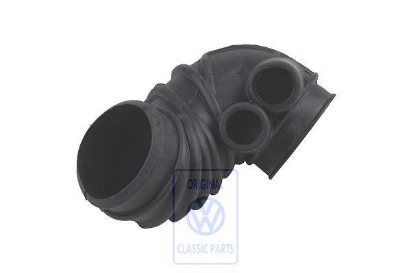 Suction bend air filter with connection parts