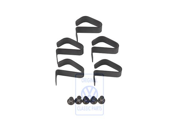 Set of springs and rivets for early rim for the Beetle