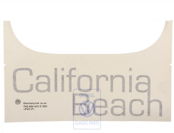 Film lettering for VW T5