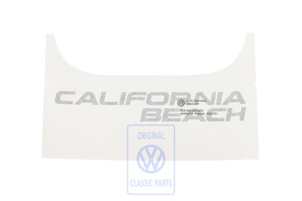 Film lettering for VW T5