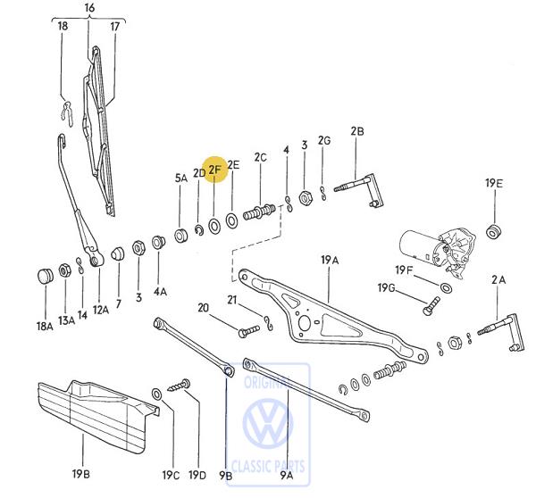 Washer for VW Type 4