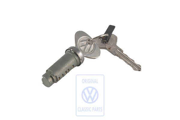 Lock cylinder rear lid