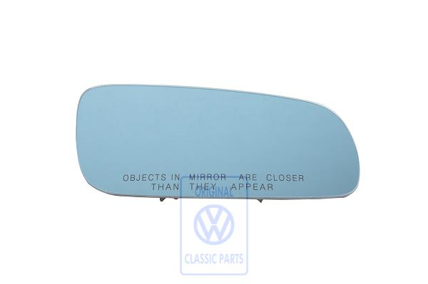 Mirror glass for VW Golf Mk4
