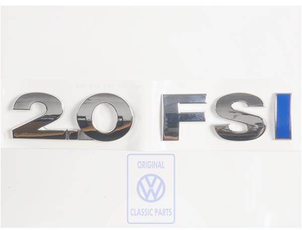 2.0 FSI emblem for VW Touran