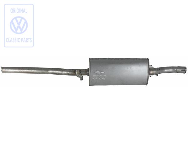 exhaust silencer, rear