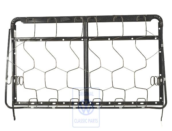 Brackrest frame for VW T3