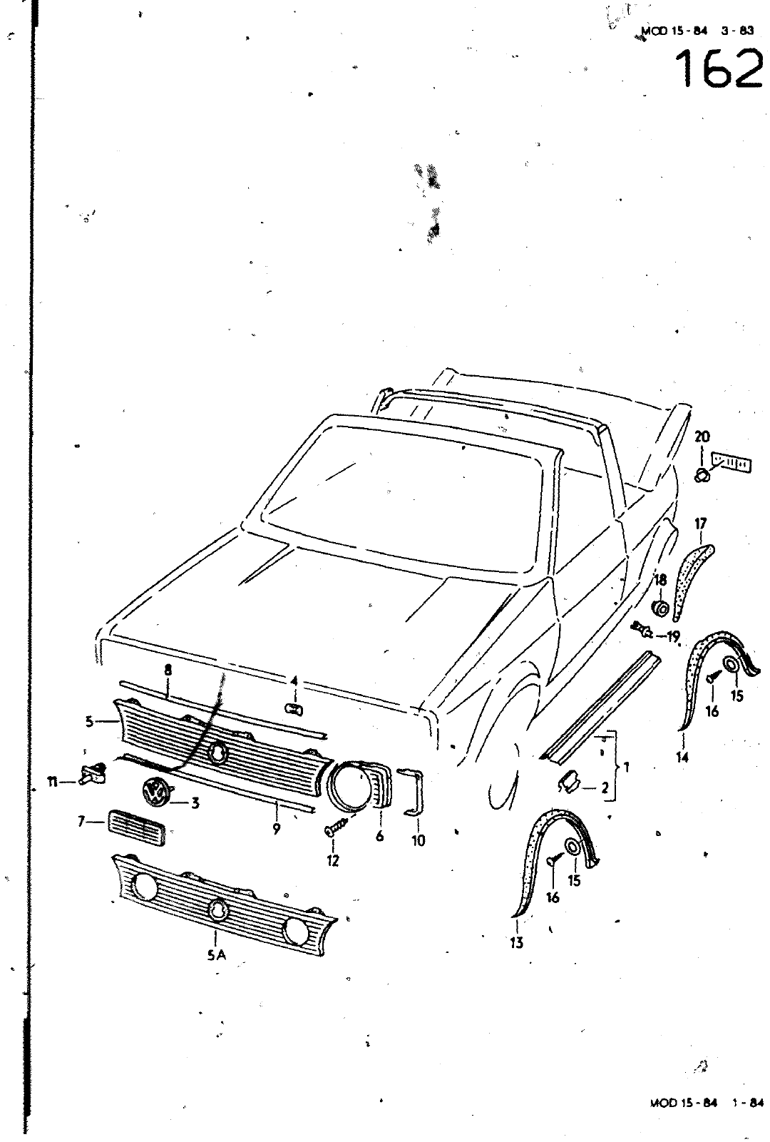 Vorschau Golf Cabrio  Mod. 84-93 Seite 611