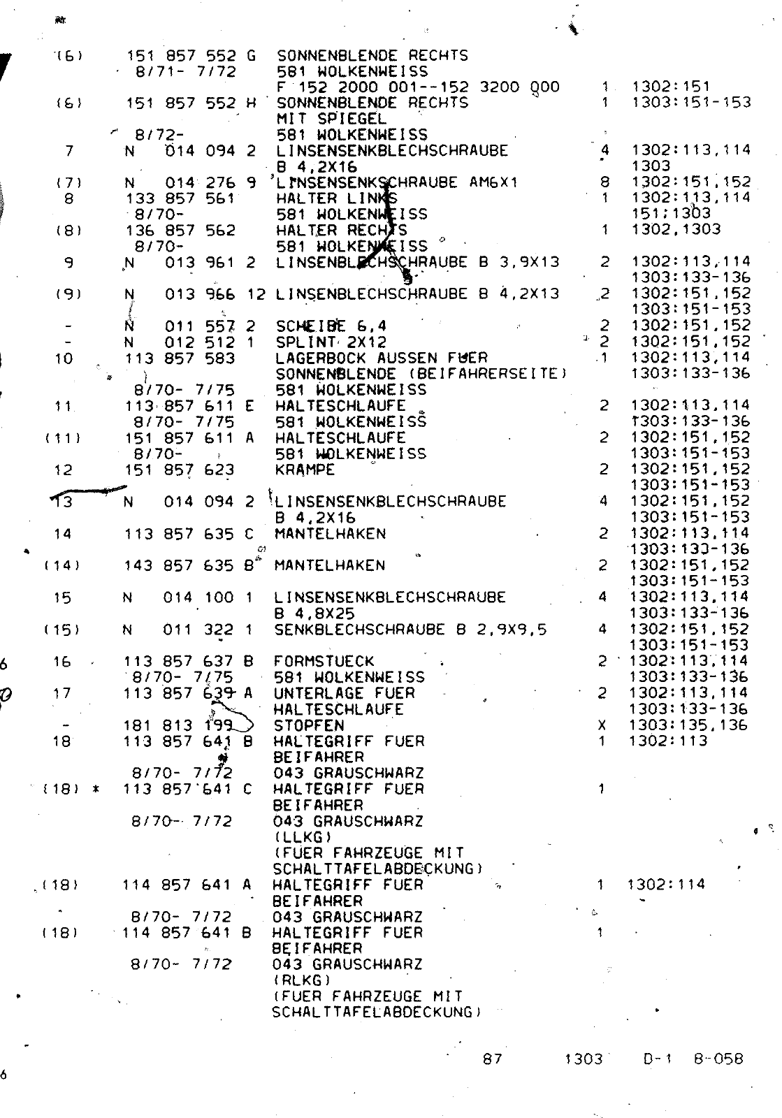 Vorschau VW 1302-1303 Seite 708