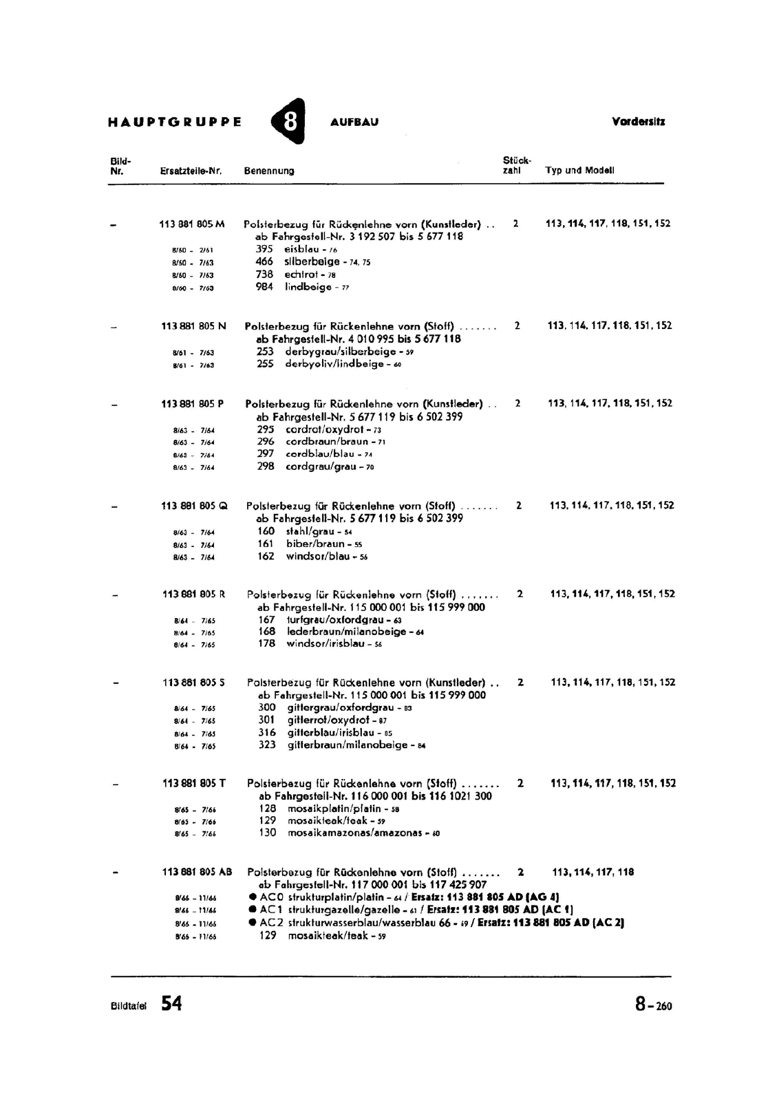 Vorschau Typ 1 (Käfer) Seite 833