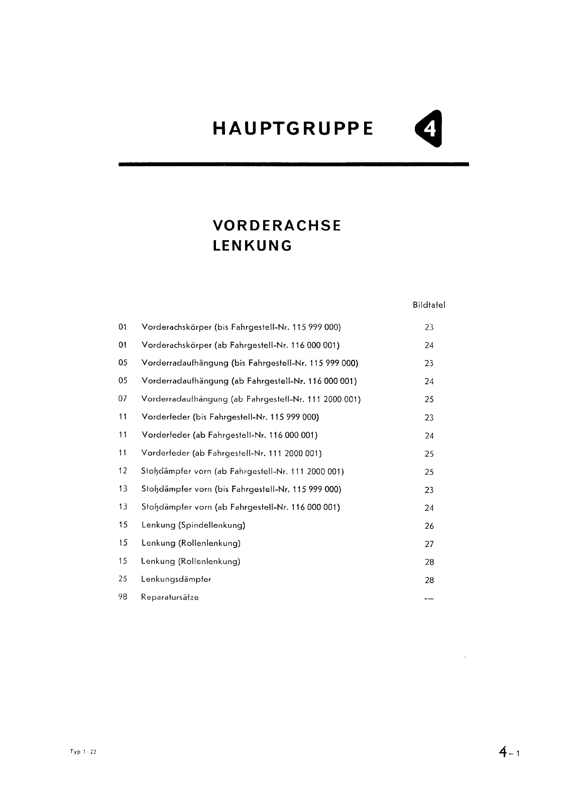 Vorschau Typ 1 (Käfer) Seite 365