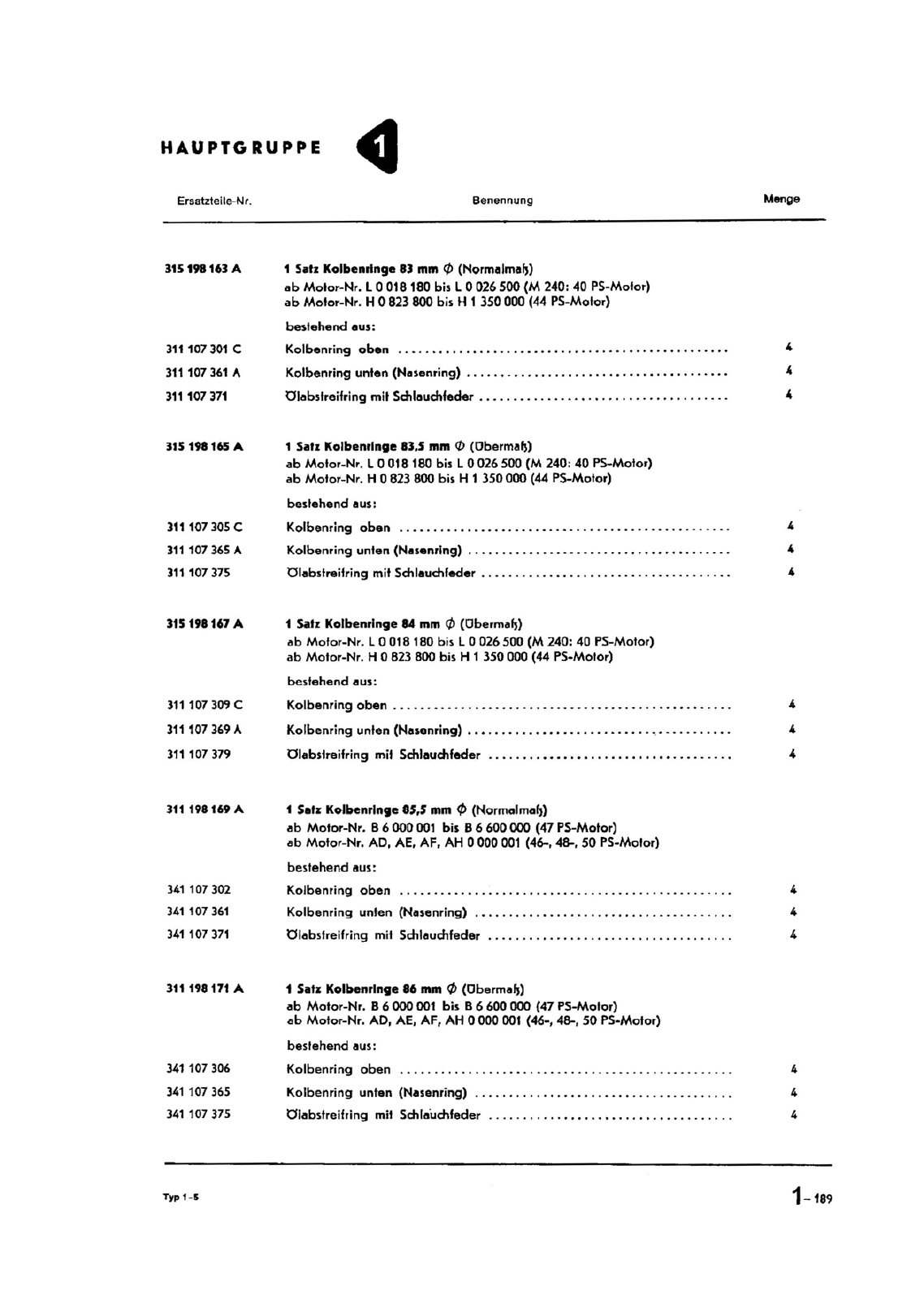 Vorschau Typ 1 (Käfer) Seite 241