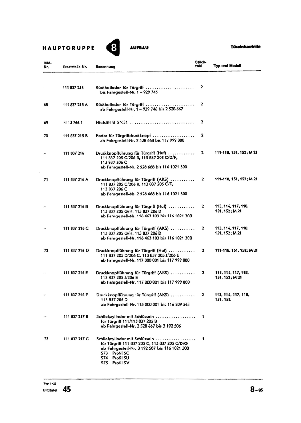 Vorschau Typ 1 (Käfer) Seite 655