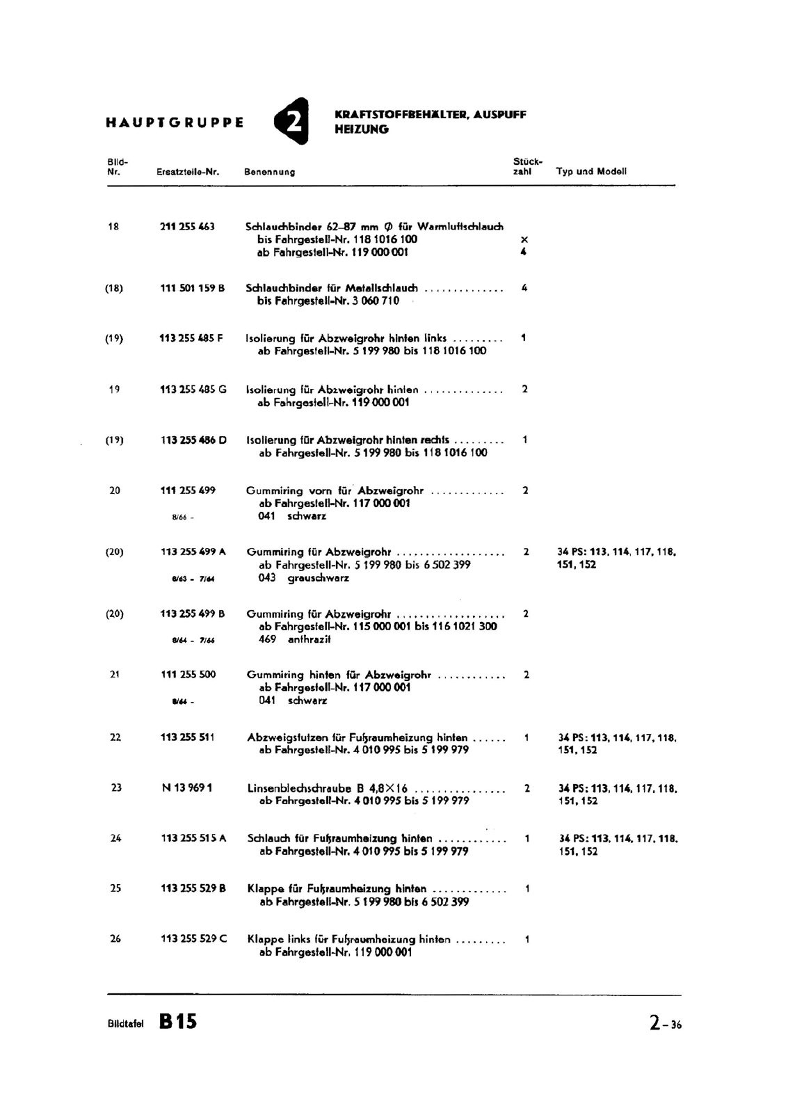 Vorschau Typ 1 (Käfer) Seite 292
