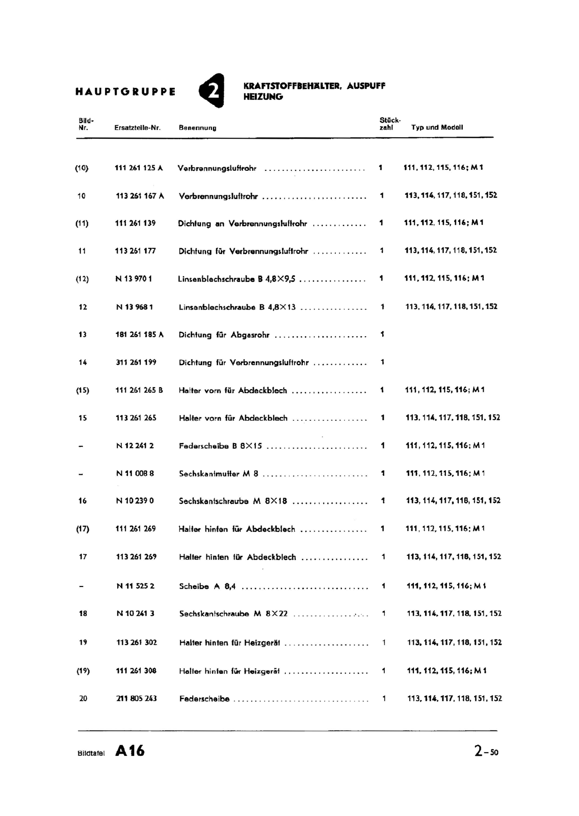 Vorschau Typ 1 (Käfer) Seite 305