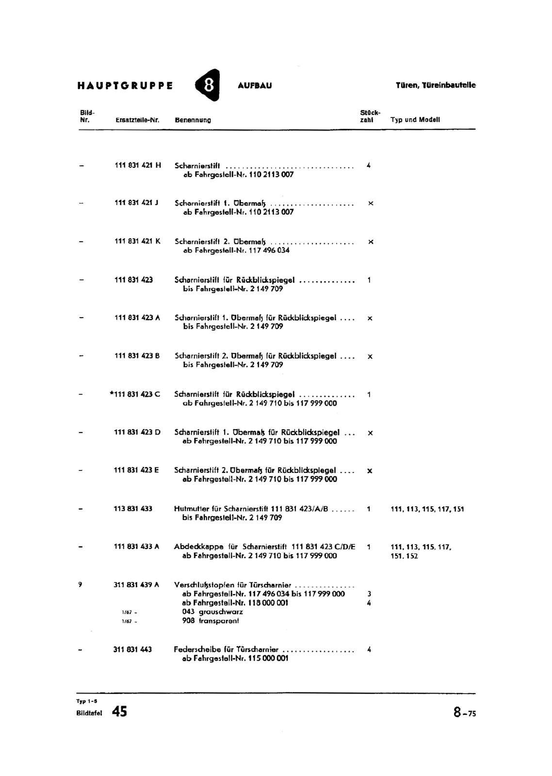 Vorschau Typ 1 (Käfer) Seite 645