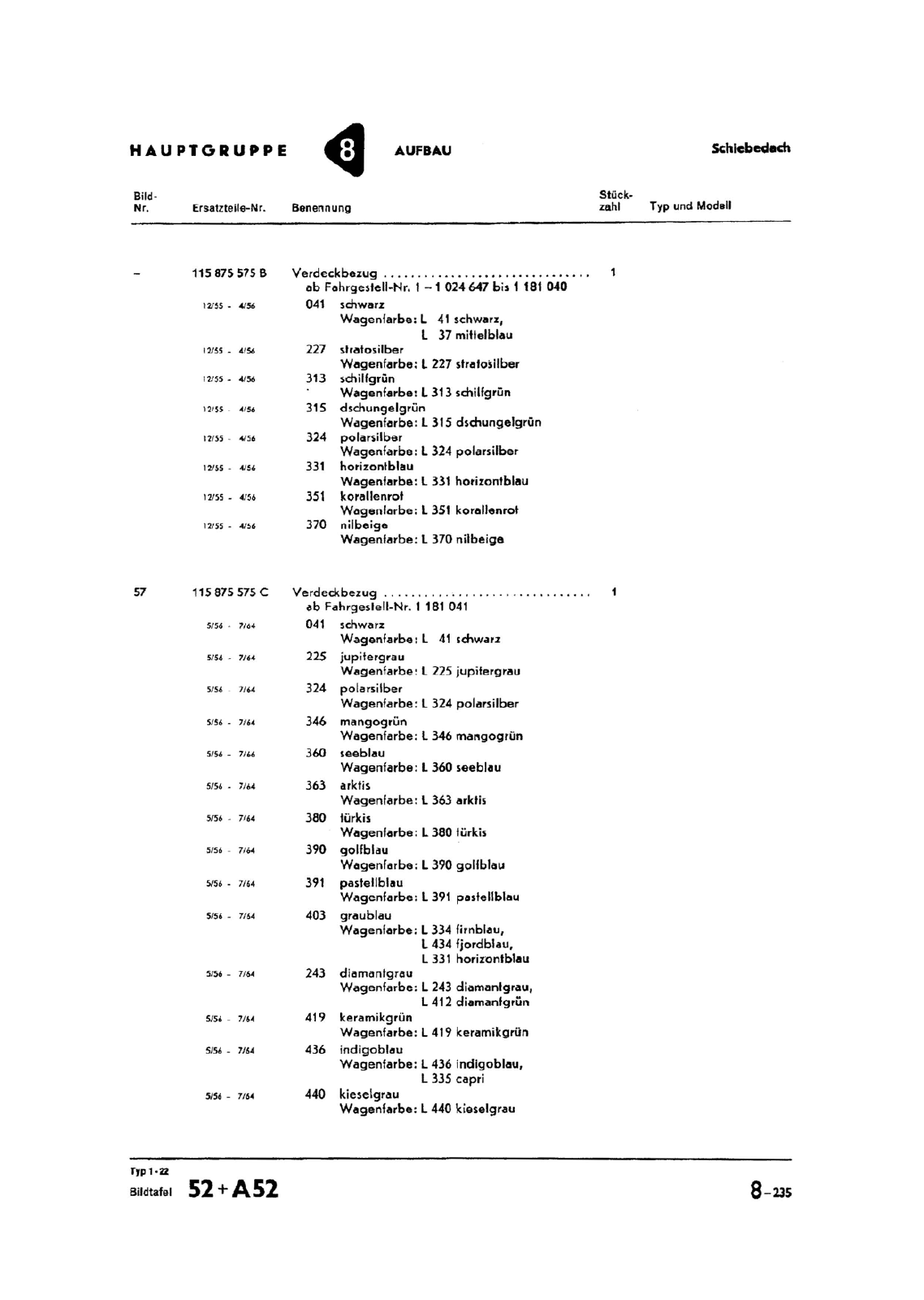 Vorschau Typ 1 (Käfer) Seite 807