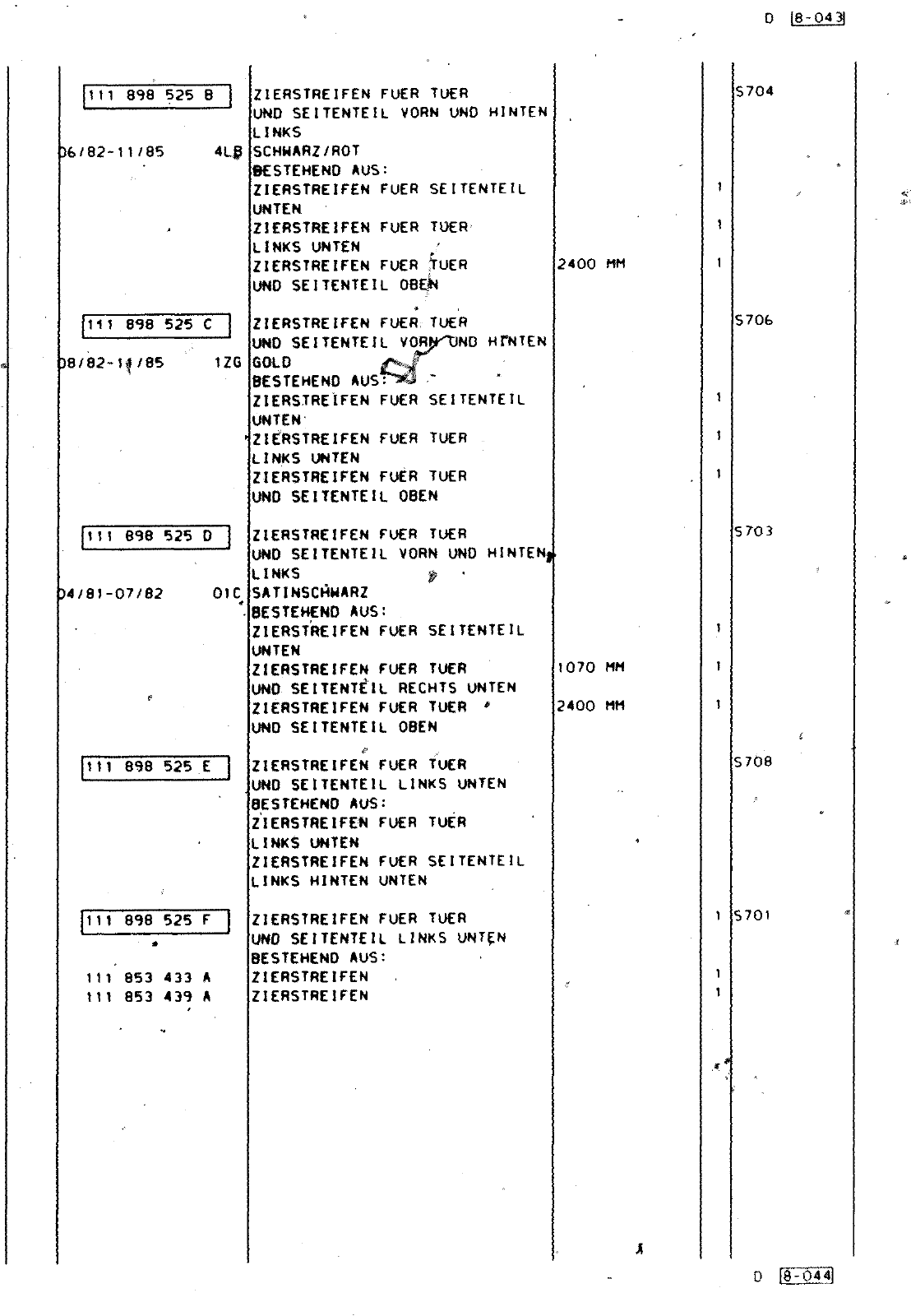 Vorschau VW 1200 F 118 2100 001> Seite 268