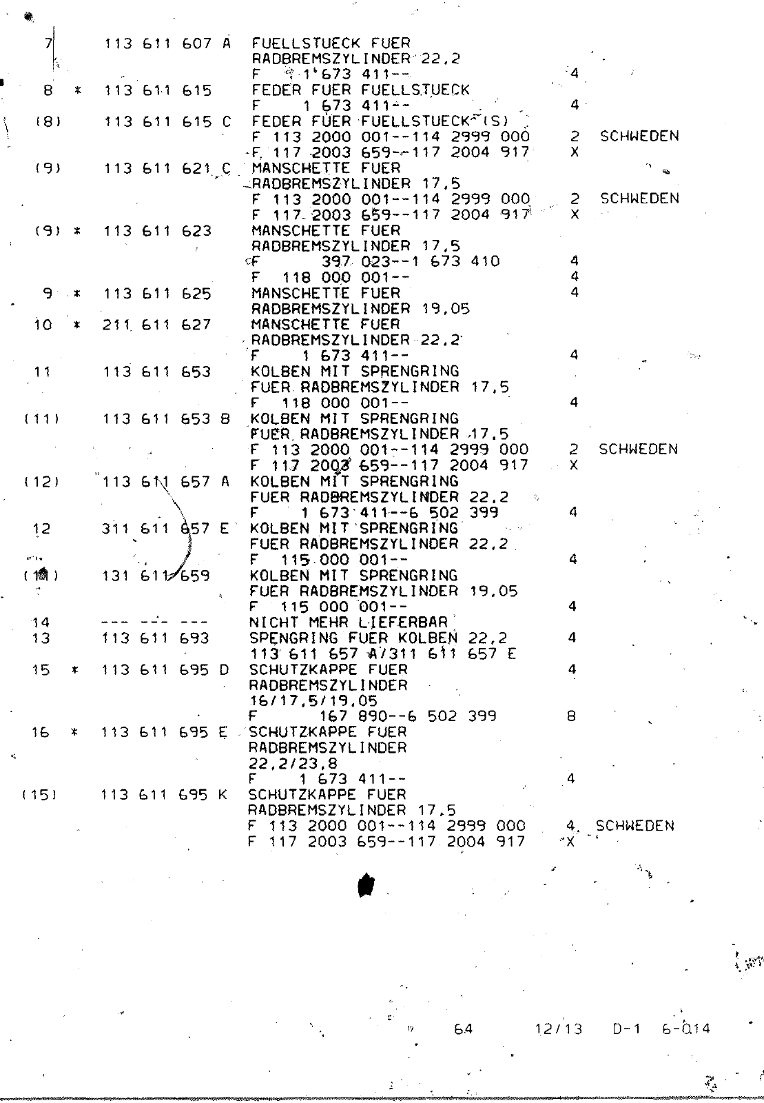 Vorschau VW 1200 1300 F-118 2050 000 Seite 736