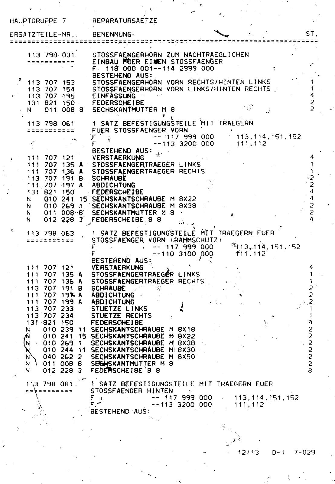 Vorschau VW 1200 1300 F-118 2050 000 Seite 822