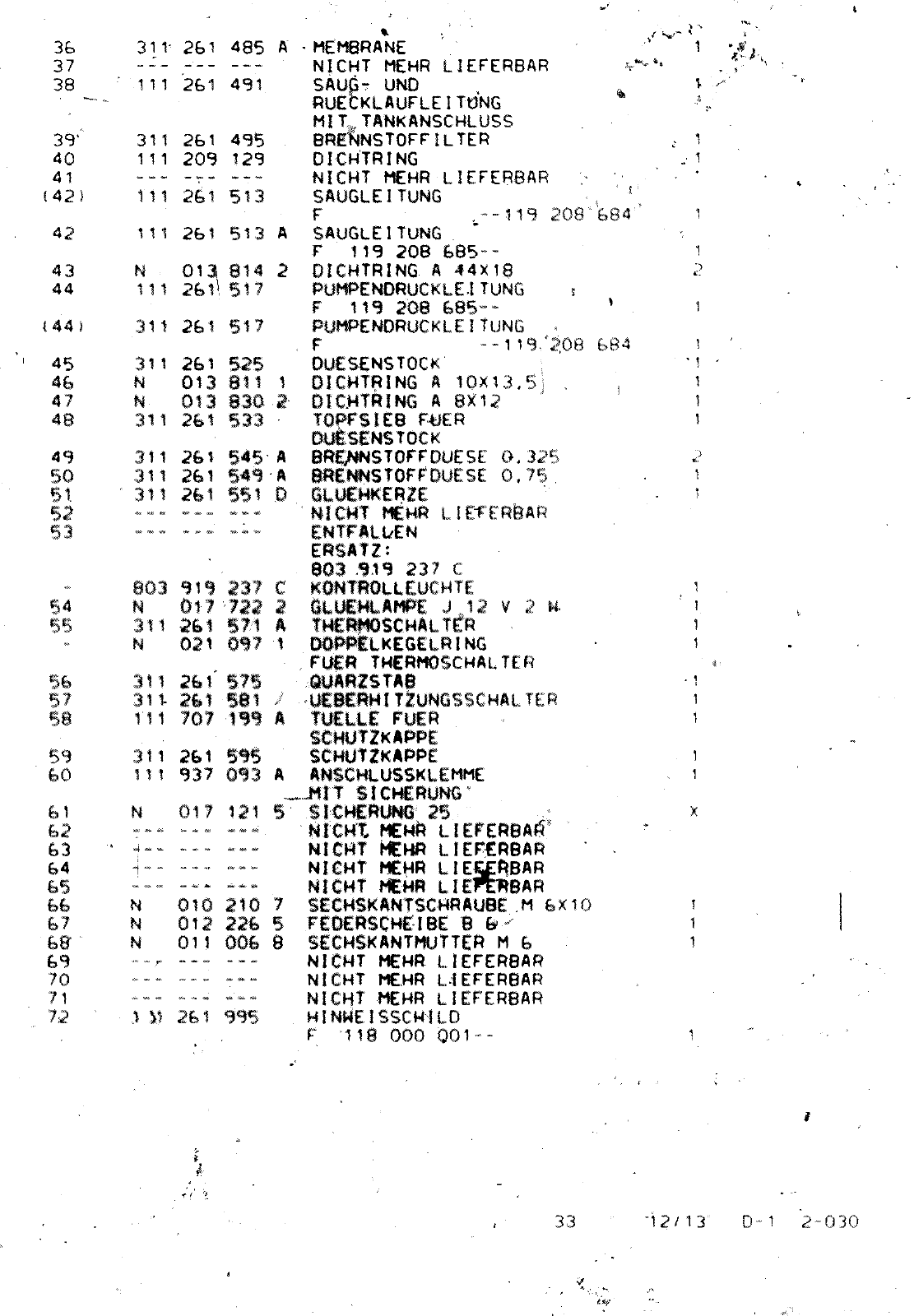 Vorschau VW 1200 1300 F-118 2050 000 Seite 520