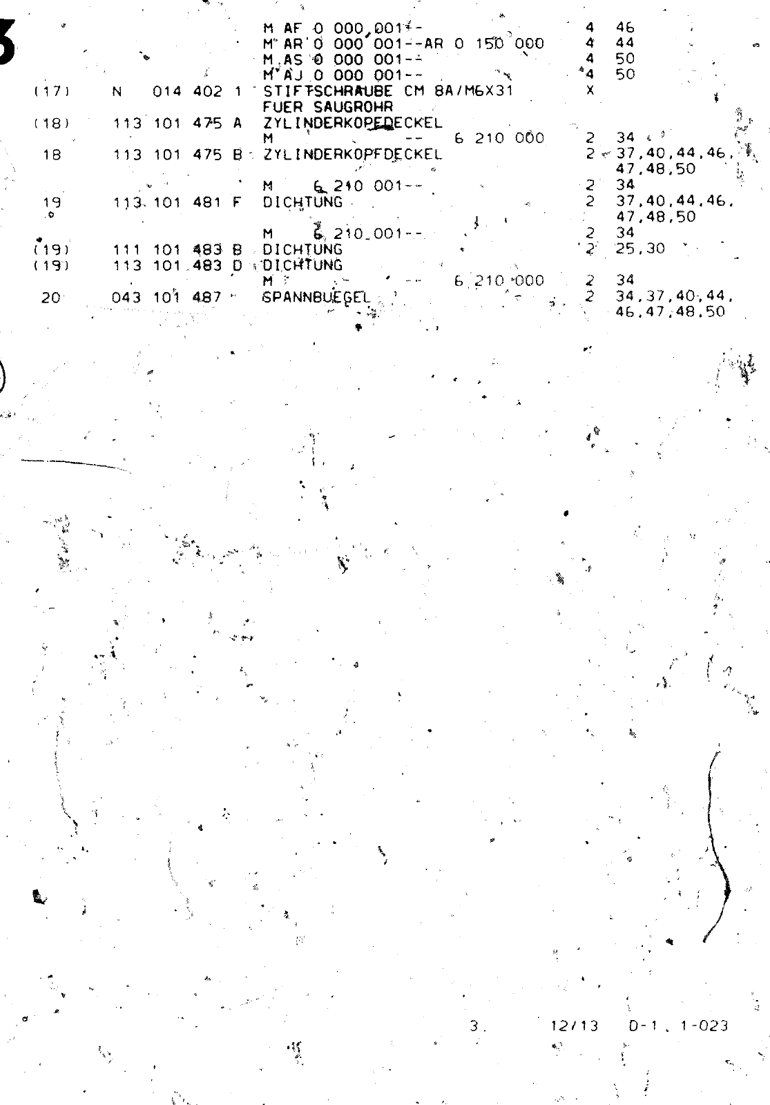 Vorschau VW 1200 1300 F-118 2050 000 Seite 164