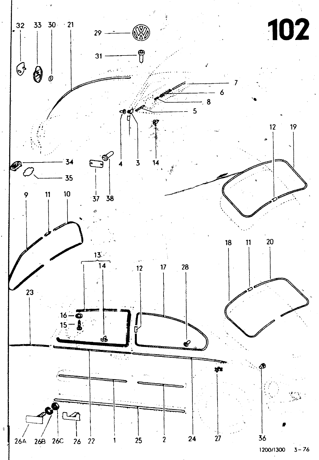Vorschau VW 1200 1300 F-118 2050 000 Seite 965