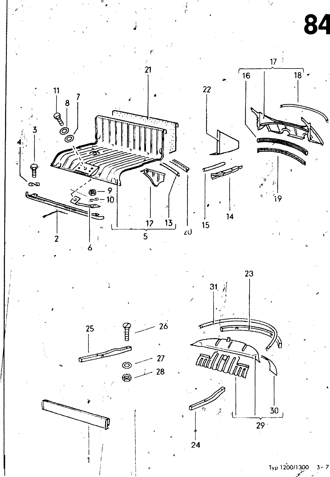Vorschau VW 1200 1300 F-118 2050 000 Seite 845
