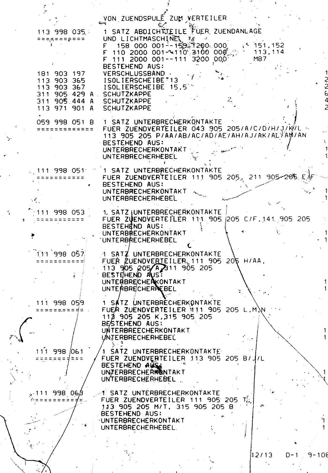 Vorschau VW 1200 1300 F-118 2050 000 Seite 1336