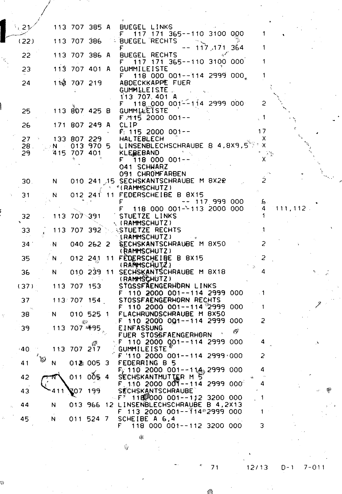 Vorschau VW 1200 1300 F-118 2050 000 Seite 786