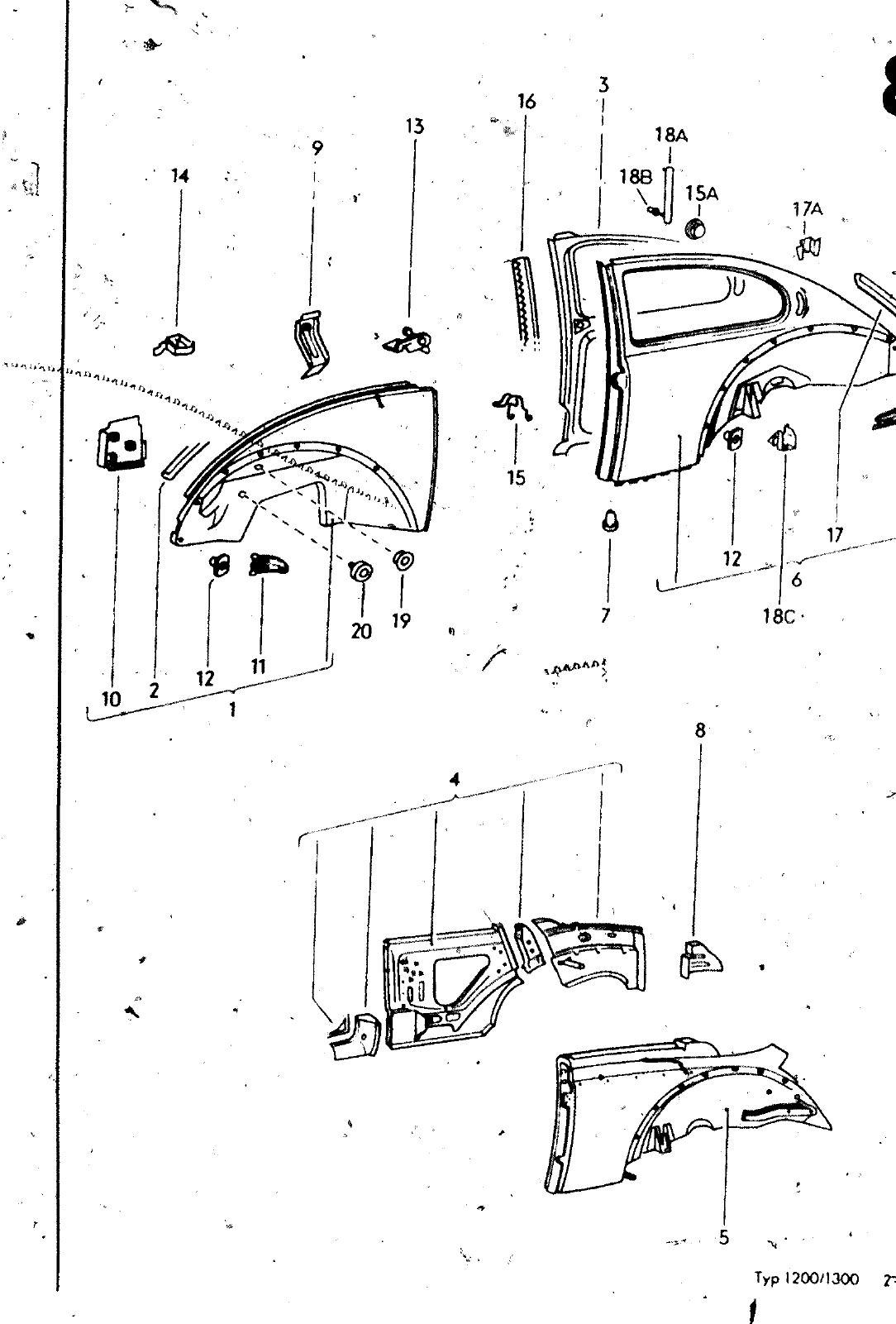 Vorschau VW 1200 1300 F-118 2050 000 Seite 841