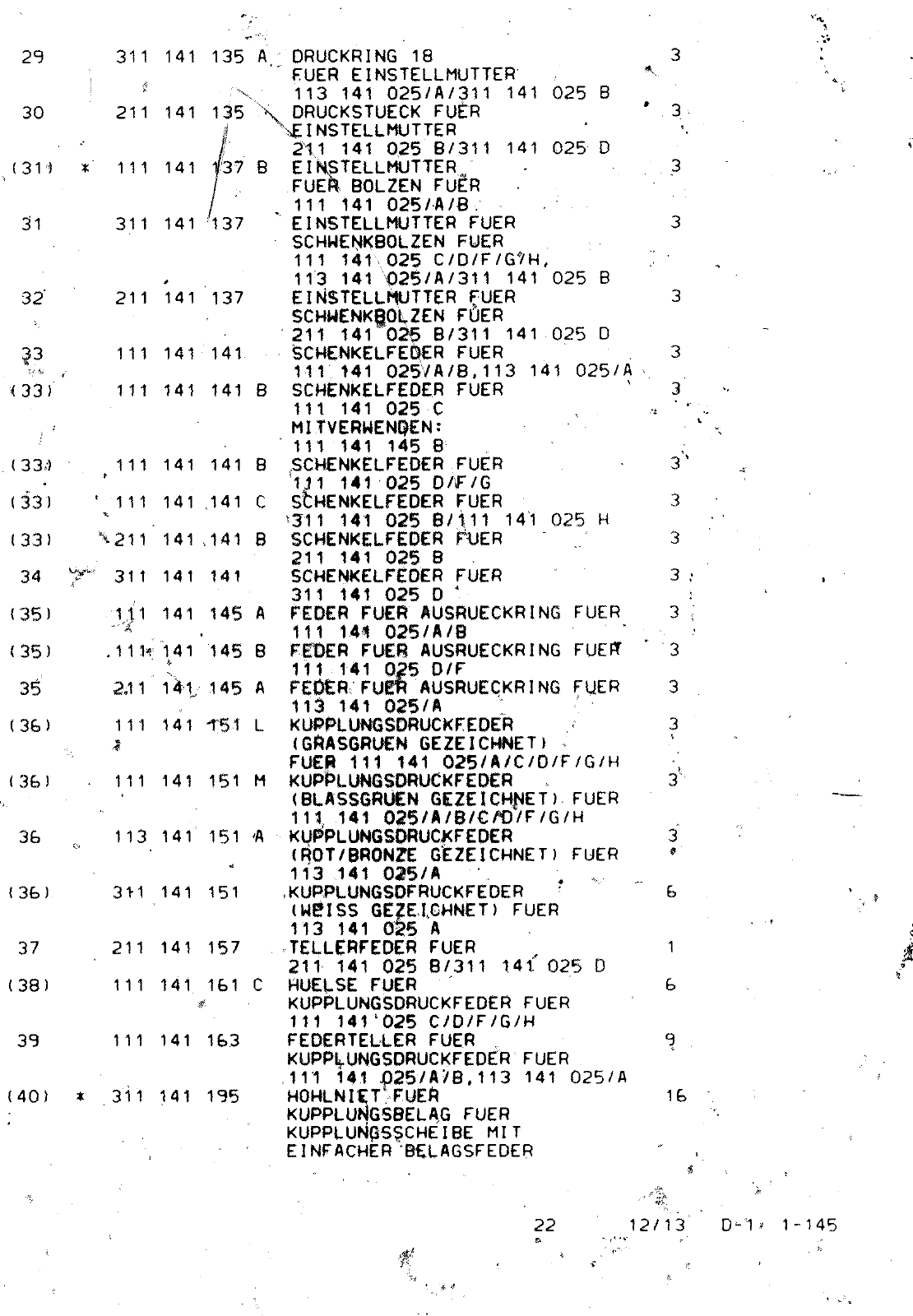 Vorschau VW 1200 1300 F-118 2050 000 Seite 406