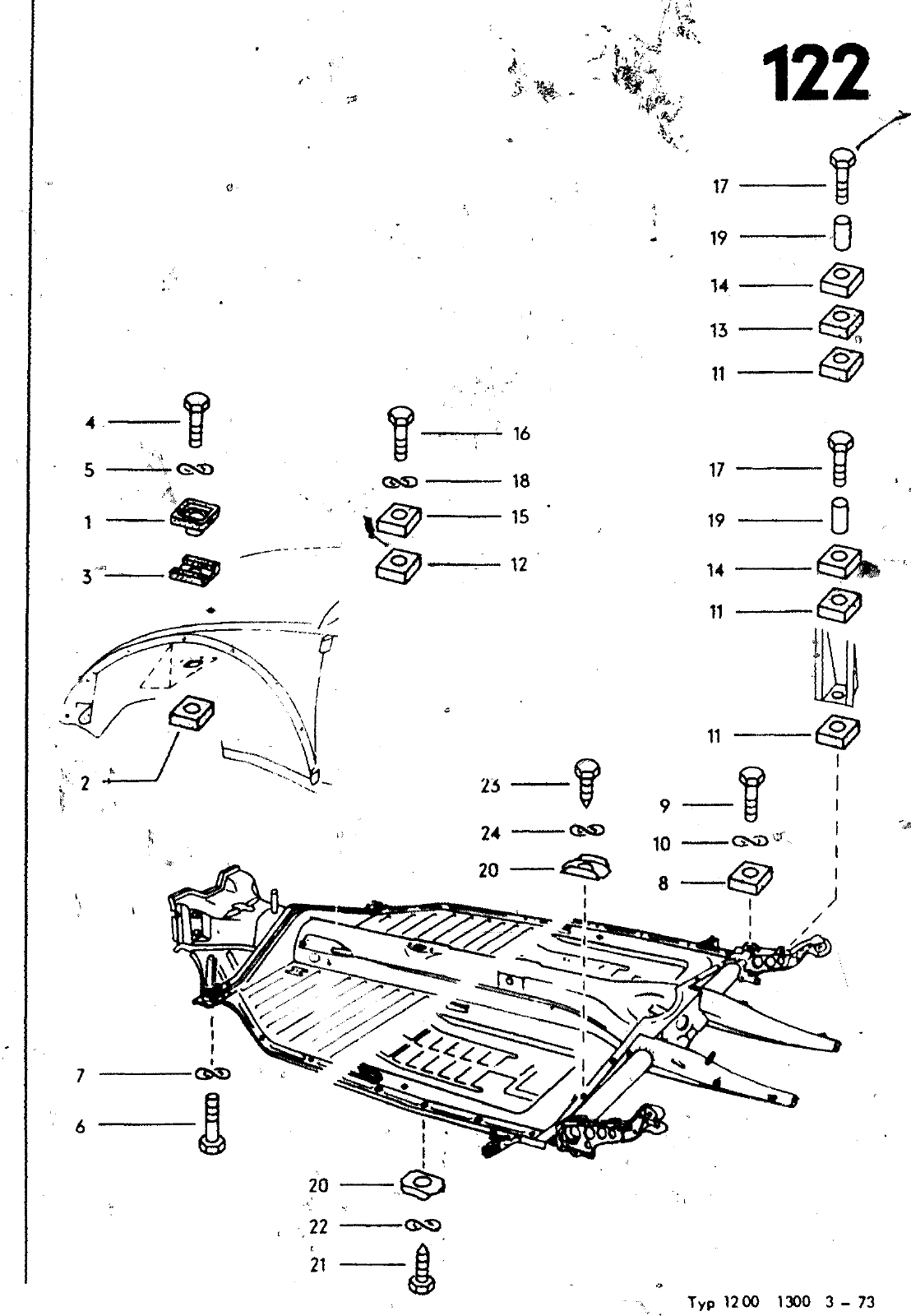 Vorschau VW 1200 1300 F-118 2050 000 Seite 1119