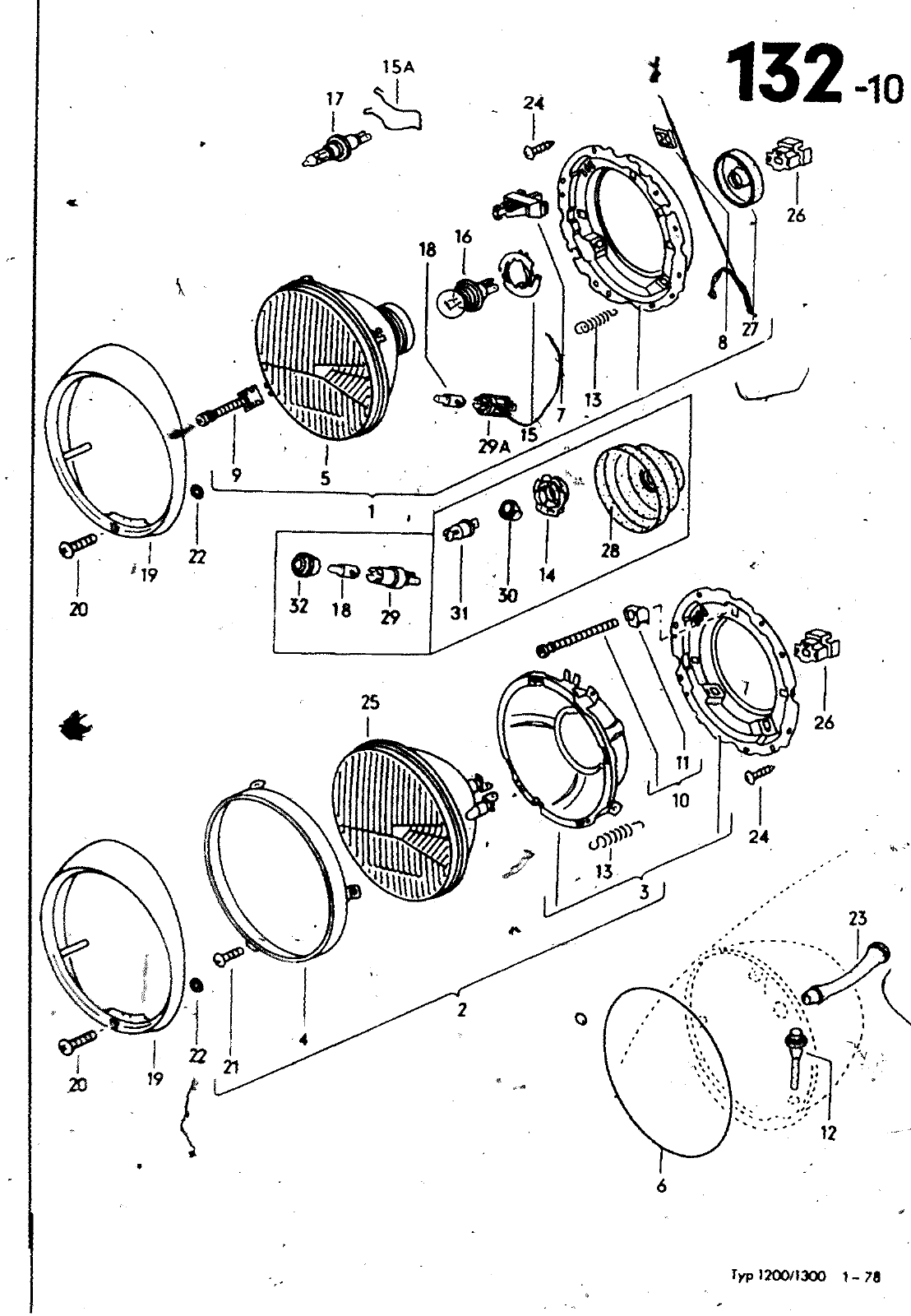 Vorschau VW 1200 1300 F-118 2050 000 Seite 1217