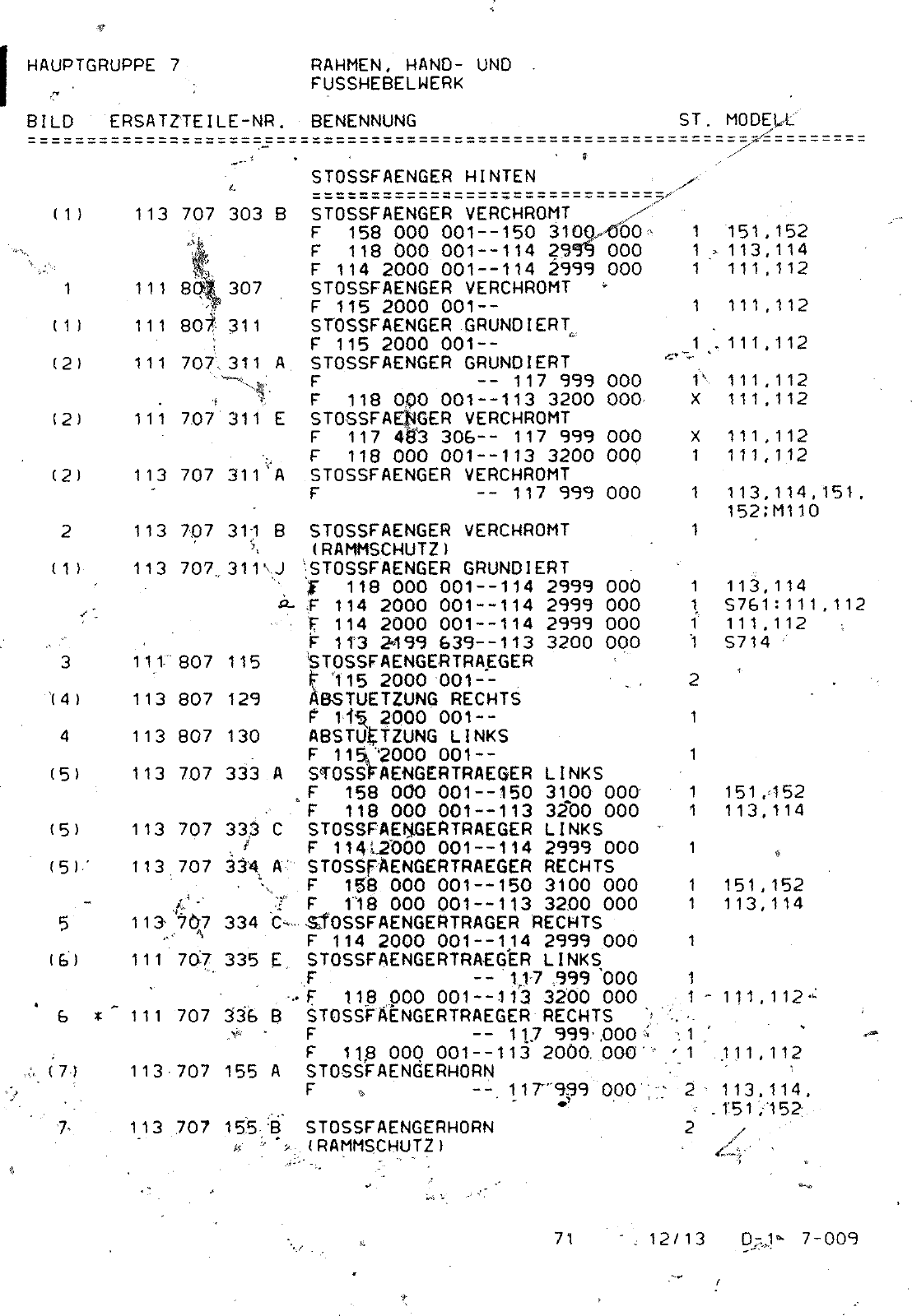 Vorschau VW 1200 1300 F-118 2050 000 Seite 782