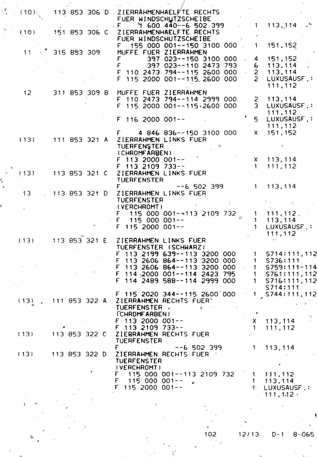Vorschau VW 1200 1300 F-118 2050 000 Seite 956