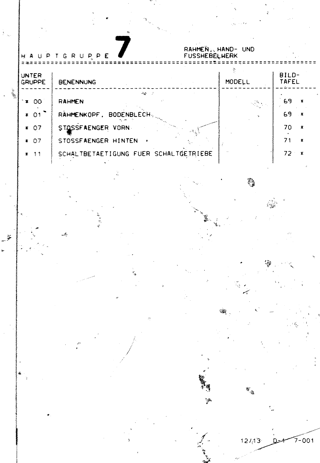 Vorschau VW 1200 1300 F-118 2050 000 Seite 69