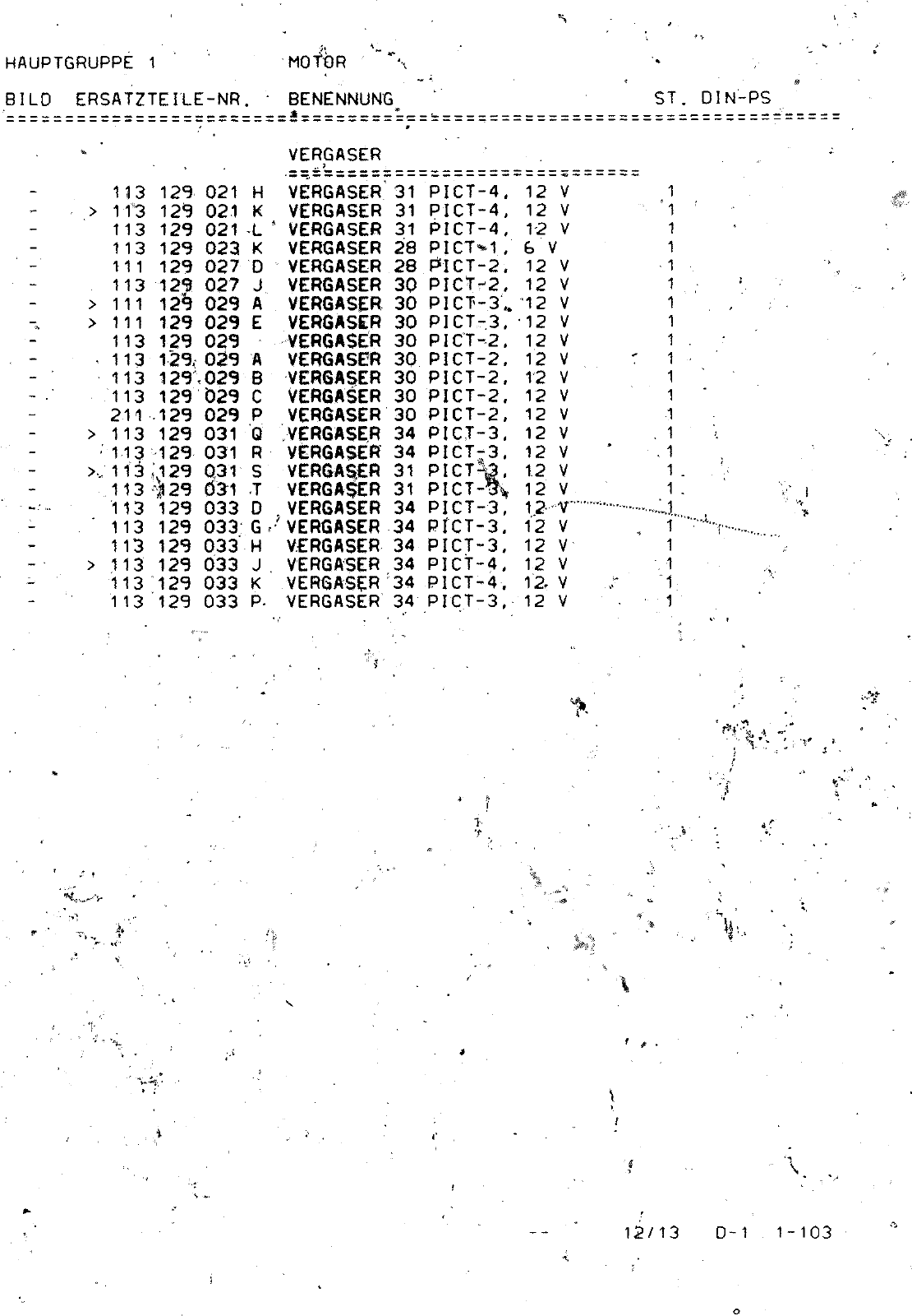 Vorschau VW 1200 1300 F-118 2050 000 Seite 322