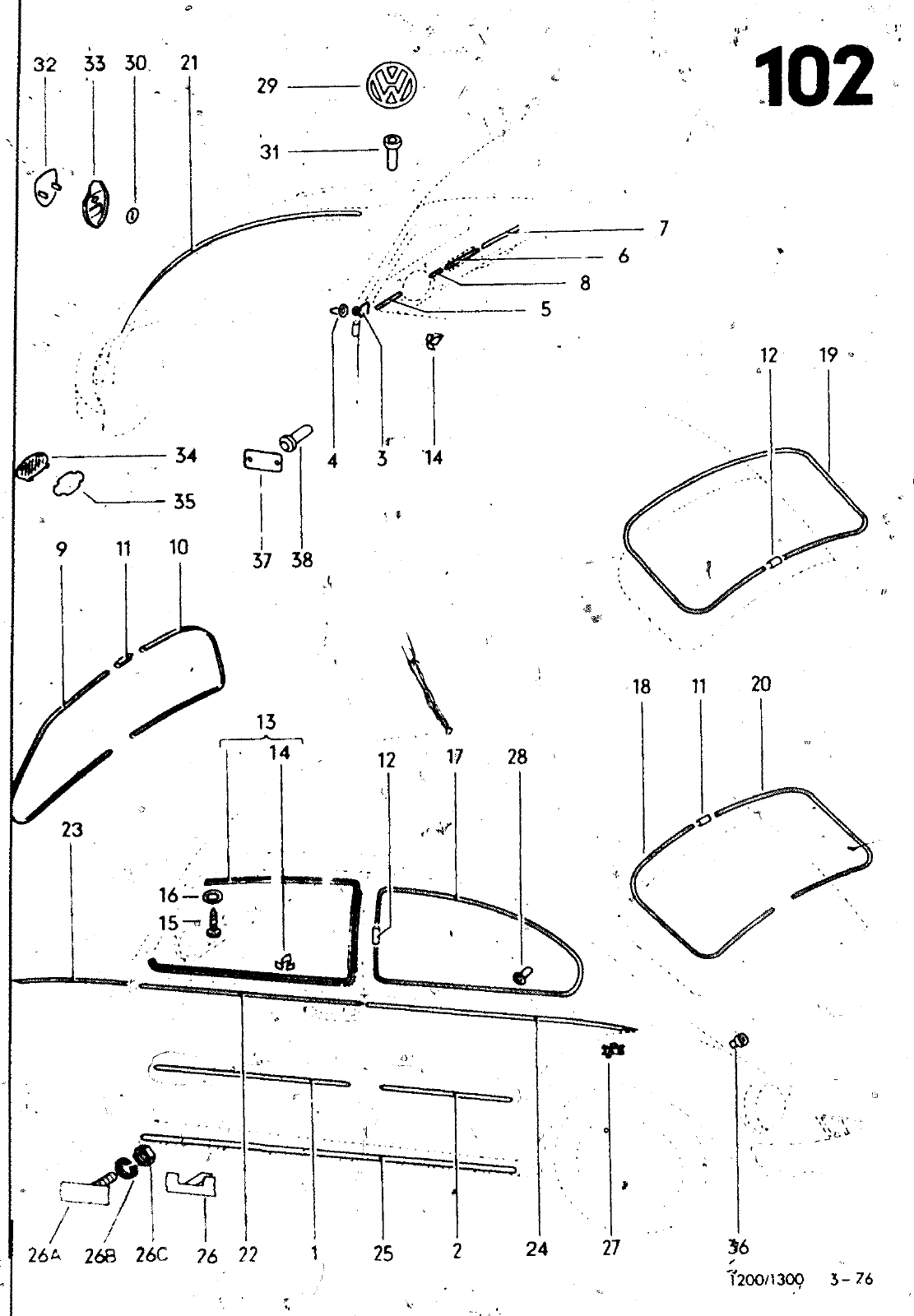 Vorschau VW 1200 1300 F-118 2050 000 Seite 955